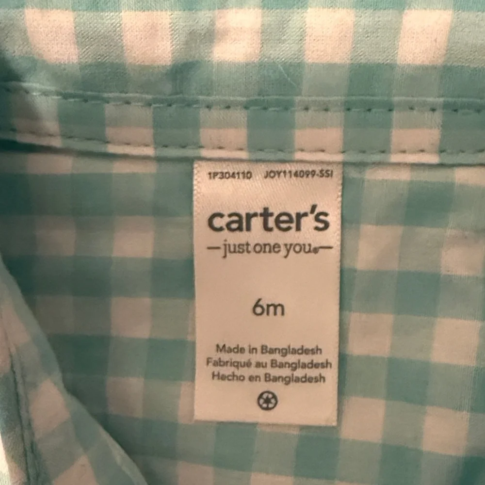 Carter's Striped and Checkered Kids Button Down Shirts - Picture 3 of 9